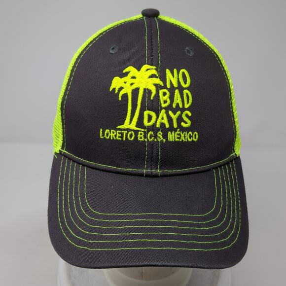 No Bad Days Snapback Trucker Hat Multicolor One Size Embroidered Outdoor - Picture 2 of 9